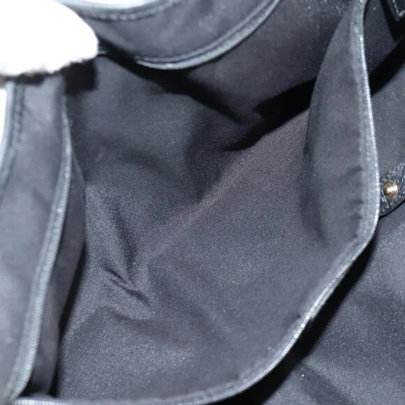 GUCCI GG Canvas Web Sherry Line Pretty Tote Bag Black Gold 163805 Auth 131957V - Picture 10 of 16